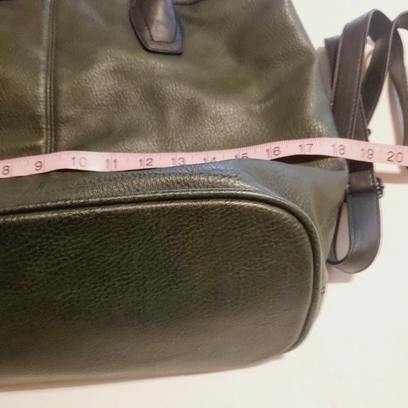 Steve Madden Emerald green with black strap shoulder crossbody bag - Picture 10 of 11